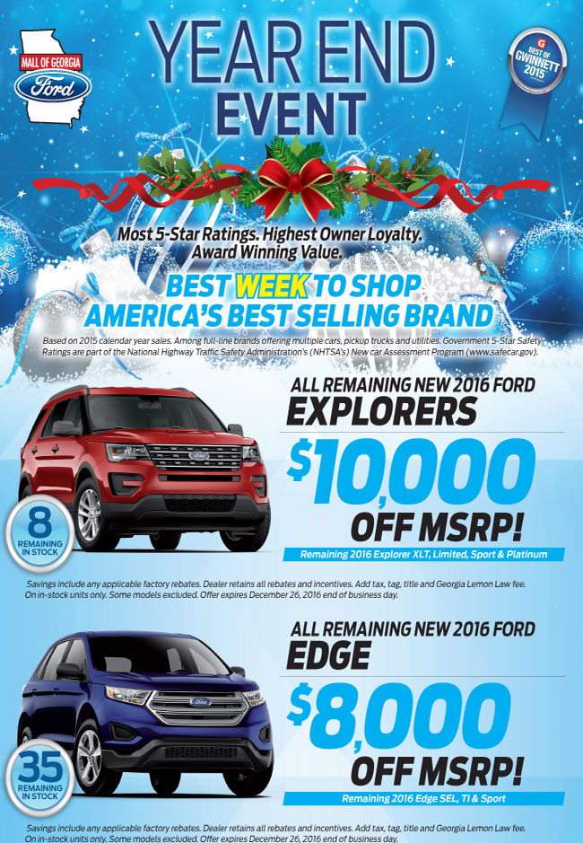 Get Santa a New Sleigh Mall of Ford